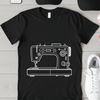 Free SVG Cutting Design A vector graphic representation of a sewing machine for crafting and design purposes.