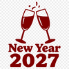 A stylized illustration of the year 2027 in a modern font, symbolizing the start of a new year.
