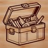 Hand Tool Essentials Collection A toolbox filled with various hand tools and equipment.