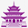 Beautiful Temple Illustration in SVG Format A detailed vector illustration of a traditional Buddhist temple architecture.