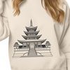 Ornate Temple Design A Buddhist temple structure with ornate details and architecture.