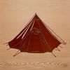 A simple tent illustration with clean lines and basic shapes, ideal for vector art designs.