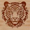 Big Cat Illustration A detailed vector illustration of a tiger's head, suitable for various design applications.