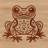 A detailed illustration of an ornate wild toad from multiple angles, suitable for use in various design projects.