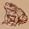 A digital illustration of a toad, suitable for use in graphic design projects.