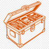 Toolbox Vector Art Illustration A detailed vector illustration of a toolbox with various tools and equipment inside.