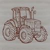 Vector Tractor Illustration A 2D illustration of a tractor in vector format.