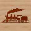 Free Train Clip Art A graphic illustration of a train, designed as a vector image for digital use.