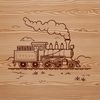 Train Vector Graphics A stylized illustration of a train, created using vector art.
