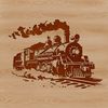 Train vector illustration designed in SVG format, suitable for cutting machines like Cricut or laser cutters.