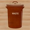 Beautiful Waste Management Icon SVG A simple vector illustration of a trash can with a lid, suitable for clip art and design projects.