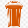 Vector Trash Bin Design A simple illustrated trash can for design projects.