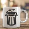 Household Rubbish Storage Icon An SVG icon representation of a household bin used for storing rubbish.