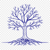 Illustrated tree graphic in vector format, suitable for digital design and cutting applications.