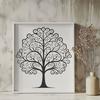 Nature-Inspired Illustration Download Vector illustration of a tree, ideal for digital crafting and design projects.