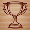 A digital illustration of a trophy in vector format.