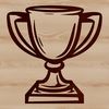 Beautiful 3D Trophy Icon A 3D digital trophy icon in vector format.