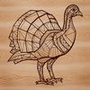 Holiday Decorations Vector Art An SVG vector image representation of a domesticated bird often featured in holiday decorations and themes.