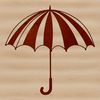 A digital illustration of a colorful umbrella with a bold design suitable for vector art and cutting machine projects.