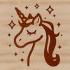 Magical Horse with Horn Vector Art A mythical creature from fairy tales depicted as a horse-like animal with a long neck and horn.
