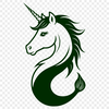 A mythical creature with the upper body of a mermaid and the lower body of a horse, designed as a vector graphic.