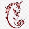 Vector illustration of a mythical creature with the upper body of a mermaid and the lower body of a unicorn.