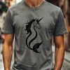 Mythical Mermaid-Horse Hybrid Creature A mythical creature with the upper body of a mermaid and lower body of a horse.