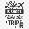 Beautiful Vacation Quotes Vector Design Vacation-themed quote design in a vector format, suitable for cutting machines or digital use.