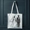Couple in Love SVG Clip Art A couple standing together, smiling at each other, in a romantic outdoor setting.