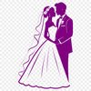 Beautiful Couple Vows Scene A detailed illustration of a couple exchanging vows in a romantic outdoor setting.