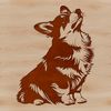 Adorable Welsh Companion Breed A cute breed of dog from Wales sitting on its haunches.
