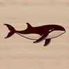 Vector Whale Design Art A detailed illustration of a whale in vector format, suitable for various applications.