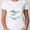 Elegant Whale Silhouette Design An open line art design of a whale suitable for cutting machines or laser engraving.
