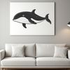 Beautiful Vector Whale Illustration Detailed vector illustration of a whale, suitable for commercial or personal use in various design applications.