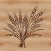 Free Wheat Illustration for Creative Projects A simple vector illustration of a wheat silhouette for various creative projects.
