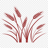 A simple vector illustration of wheat in silhouette form.
