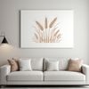 Simple Wheat Illustration SVG A simple vector illustration of a wheat plant with detailed lines and shapes.