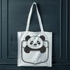 Panda in a Cozy Pocket A detailed illustration of a panda in a pocket-like setting.