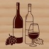 A glass filled with red wine, set against a subtle background.