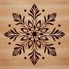 Beautiful Winter Snowflake Graphic A high-resolution vector snowflake graphic suitable for digital projects.