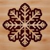 Beautiful Snowflakes Vector Art Design Simple snowflake pattern created using digital drawing tools.