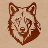 Beautiful SVG Wild Animal Portrait An SVG vector design featuring the face of a wild animal.