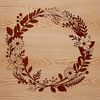 Floral wreath design created in vector format as a scalable SVG graphic.