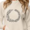 Beautiful Floral Wreath Design in SVG Format A high-quality digital floral wreath design created in vector format.