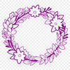 Floral Wreath Template A digital wreath template suitable for various cutting machines and design software.