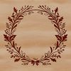Vector Wreath Ornament A floral wreath designed as a vector image.
