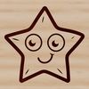 Beautiful Five-Pointed Star Design A stylized vector graphic representation of a five-pointed star, suitable for various design applications.