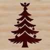 Christmas Tree SVG Illustration for Personal Use