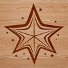 A simple star design created using vector graphics.