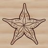 Christmas Decoration Icon Vector star icon in simple, bold design suitable for Christmas decorations or festive graphics.